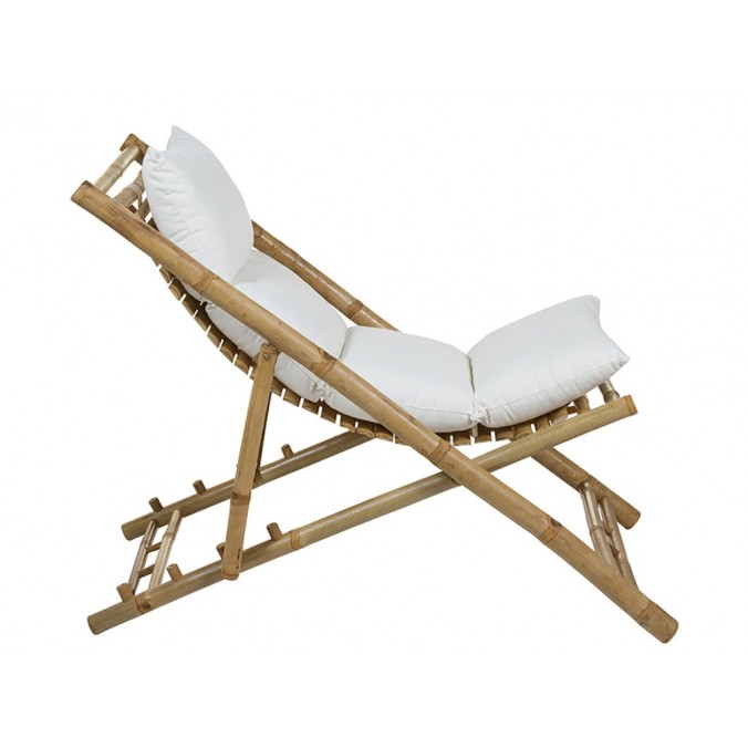 Silla playa bambú - 136x59x63h