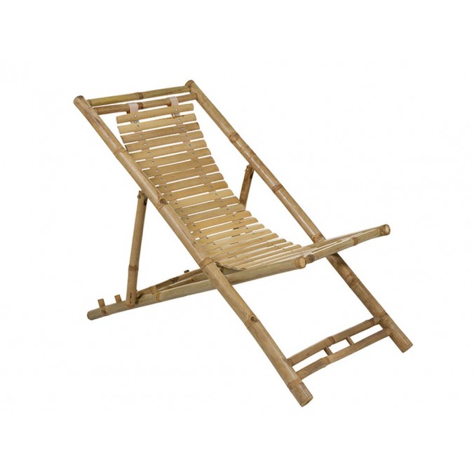 Silla playa bambú - 136x59x63h