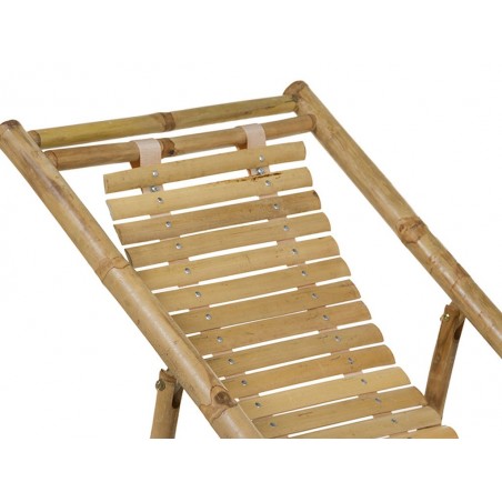 Silla playa bambú - 136x59x63h