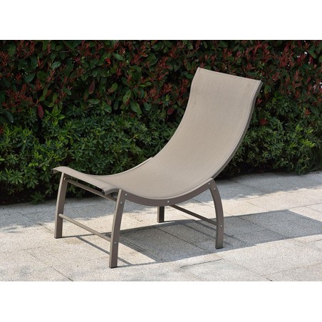 Tumbona jardín marrón - 106x58x94h