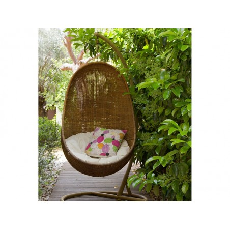 Canasto balancín cojín blanco - 85x75x190h