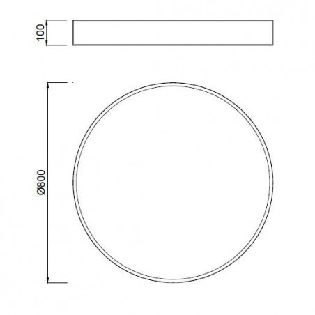 Lámpara techo led nur 