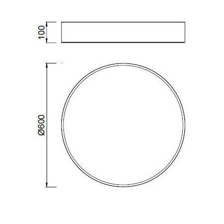Lámpara techo led nur 