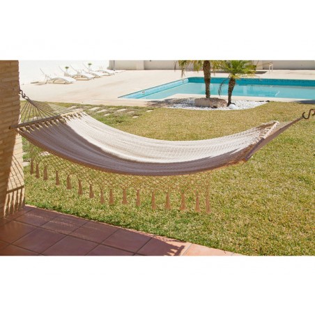 Hamaca para colgar beige - 200x100x3h