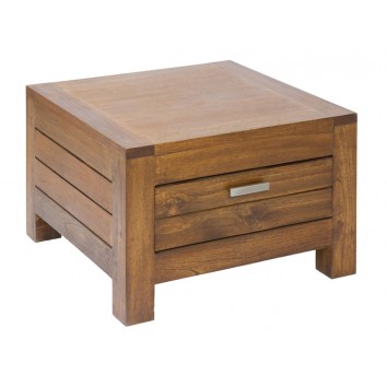 Mesa rinconera Ohio 1 cajón - 60x60x40h