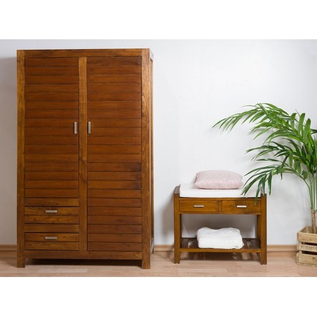 Armario Ohio 2 puertas y cajón - 115x55x188h