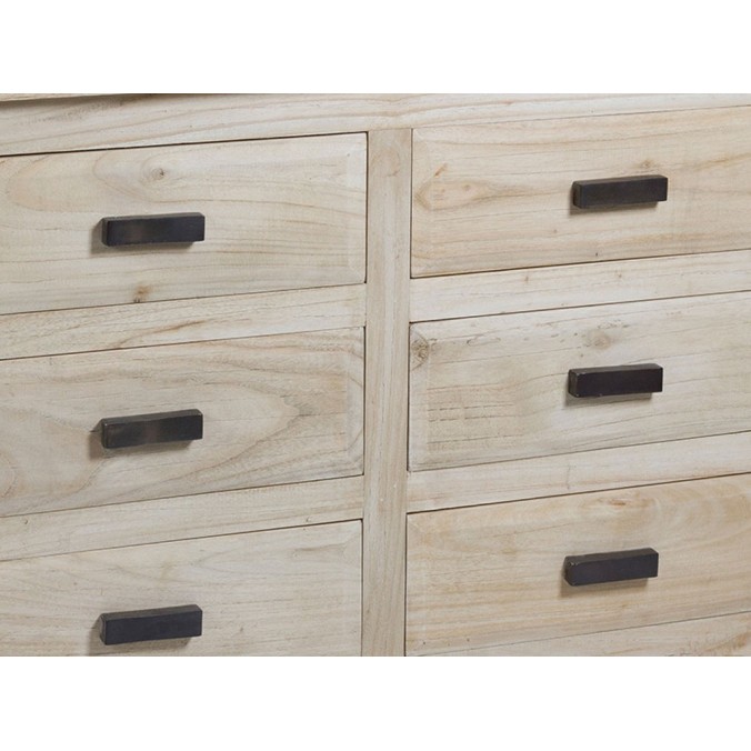 Cómoda madera envejecida - 110x45x81h