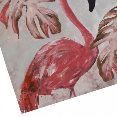 Lienzo flamenco impreso y retocado a mano - 100x100x3cm