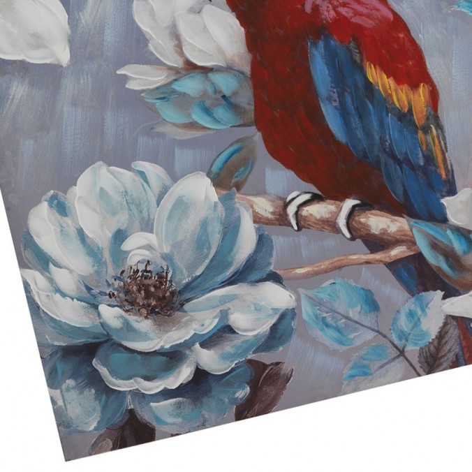 Lienzo loro impreso y retocado a mano - 100x100x3cm