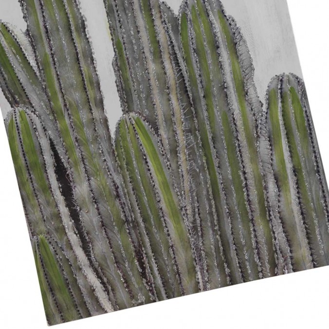 Lienzo Cactus I impreso y retocado a mano - 50x100x3cm