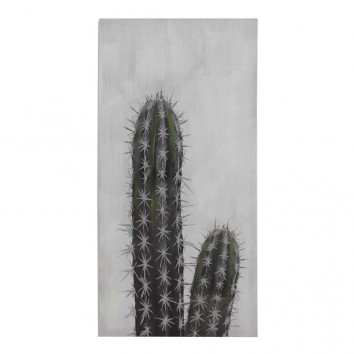 Lienzo Cactus II impreso y retocado a mano - 50x100x3cm