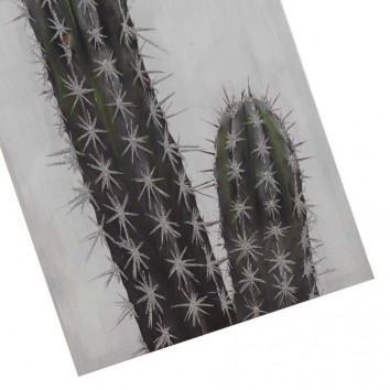 Lienzo Cactus II impreso y retocado a mano - 50x100x3cm 2