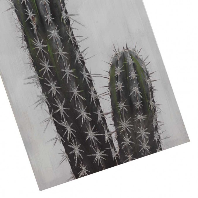 Lienzo Cactus II impreso y retocado a mano - 50x100x3cm