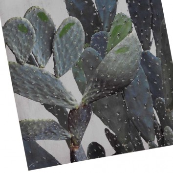 Lienzo Cactus IV impreso y retocado a mano - 50x100x3cm 2