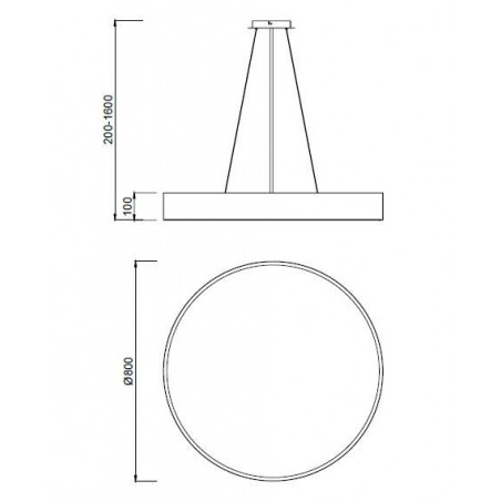 Lámpara techo led nur 