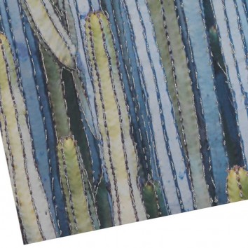 Lienzo Cactus VI impreso y retocado a mano - 70x70x3cm 2