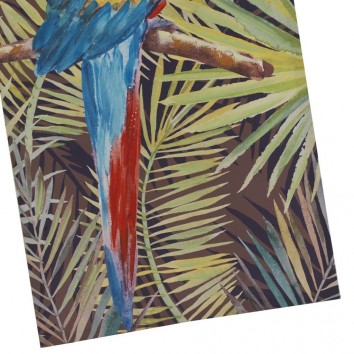 Lienzo loros III impreso y retocado a mano - 60x120x3cm 2