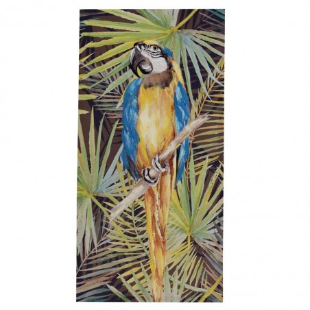 Lienzo loros IV impreso y retocado a mano - 60x120x3cm