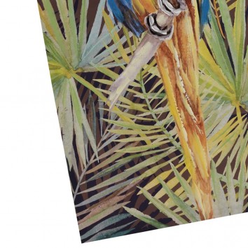 Lienzo loros IV impreso y retocado a mano - 60x120x3cm 2