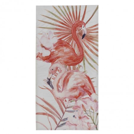 Lienzo flamencos II impreso y retocado a mano - 60x120x3cm