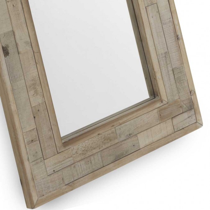 Espejo 70x90cm marco madera de abeto reciclada