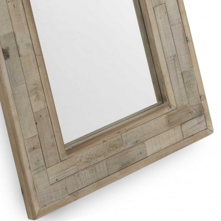 Espejo 70x90cm marco madera de abeto reciclada