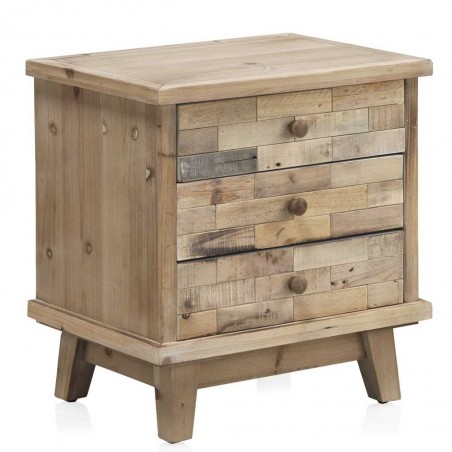 Mesilla estilo vintage 50x30x93h madera reciclada