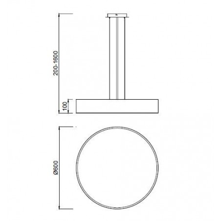Lámpara techo led nur 