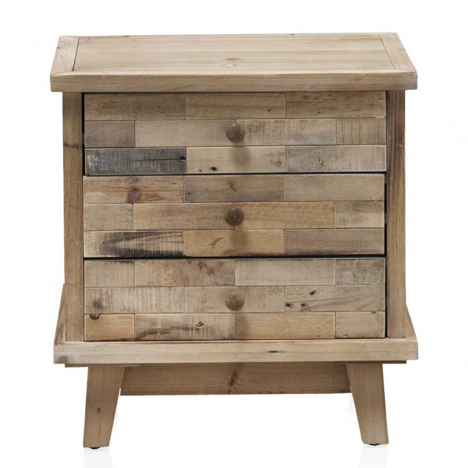 Mesilla estilo vintage 50x30x93h madera reciclada