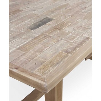 Mesa de comedor estilo vintage rústico 140x90x77h 2