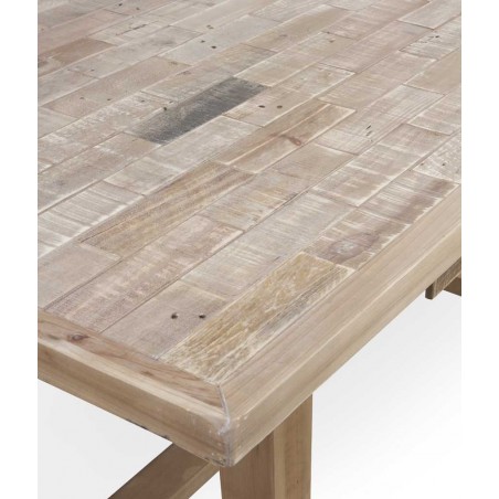 Mesa de comedor estilo vintage rústico 180x90x77h