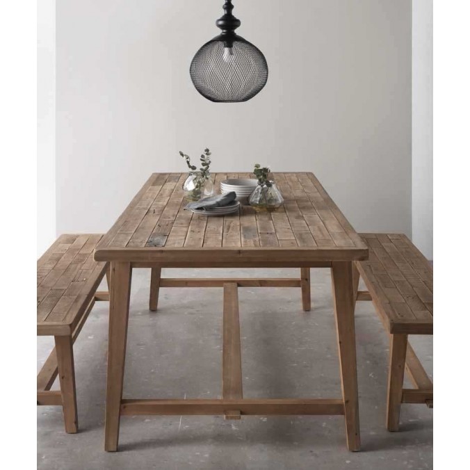 Mesa de comedor estilo vintage rústico 140x90x77h Mesa de comedor estilo vintage rústico 140x90x77h