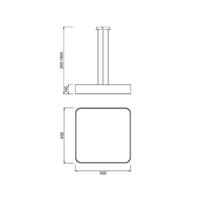 Lámpara techo led nur 
