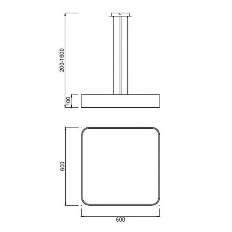 Lámpara techo led nur 