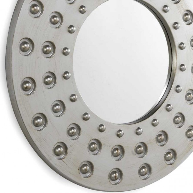 Espejo diseño con marco redondo 81x3,3cm