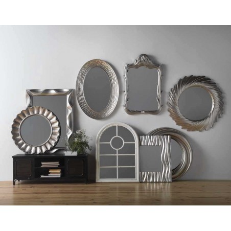 Espejo diseño con marco redondo 81x3,3cm