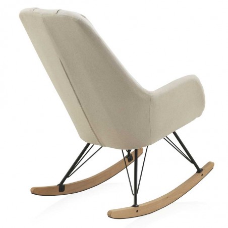 Mecedora vintage con patines madera 65x100x106h