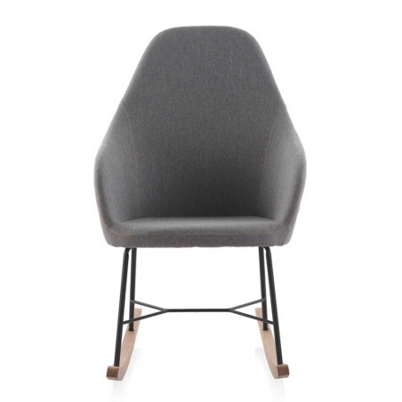 Mecedora vintage con patines madera 62x84x101h