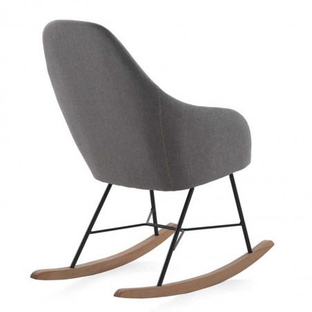 Mecedora vintage con patines madera 62x84x101h