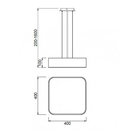 Lámpara techo led nur 