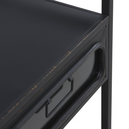 Mesita de noche o auxiliar estilo industrial 50x35x82h