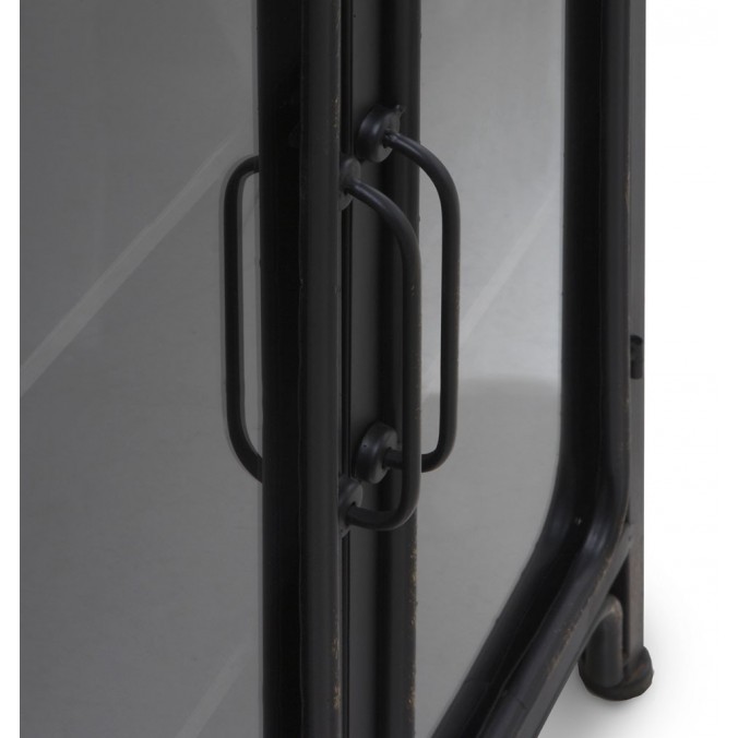 Mini vitrina de estilo industrial 60x35x93h