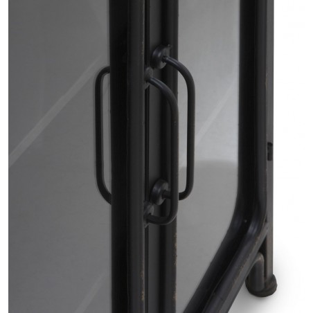 Mini vitrina de estilo industrial 60x35x93h