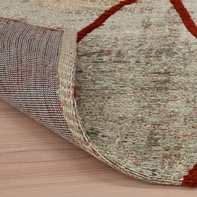 Alfombra Antik Chenille CROSS RED - varios tamaños