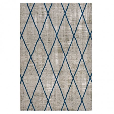 Alfombra Antik Chenille CROSS BLUE - varios tamaños