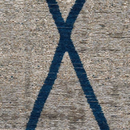 Alfombra Antik Chenille CROSS BLUE - varios tamaños