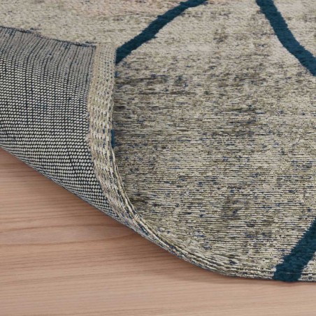 Alfombra Antik Chenille CROSS BLUE - varios tamaños