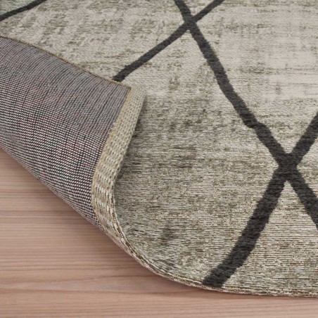 Alfombra Antik Chenille CROSS GREY- varios tamaños