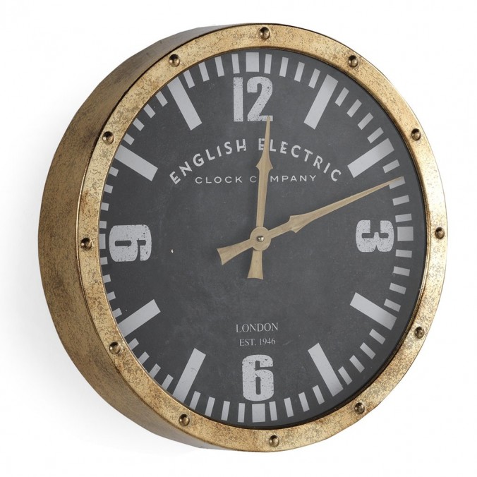 Reloj pared 40cm de estilo retro industrial