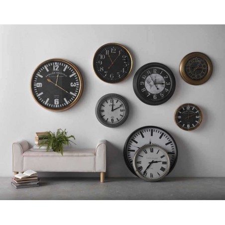 Reloj pared 40cm de estilo retro industrial